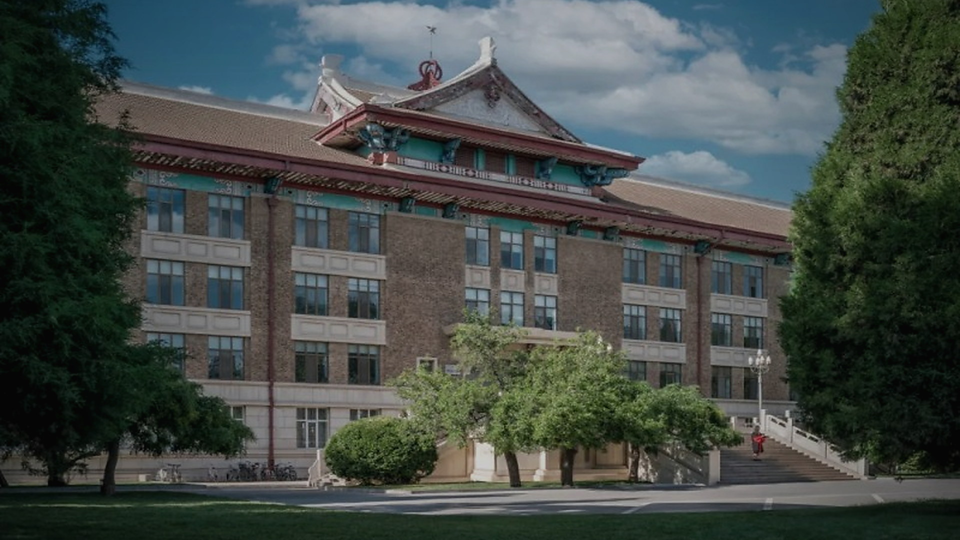 天津大学卫津路校区校园背景